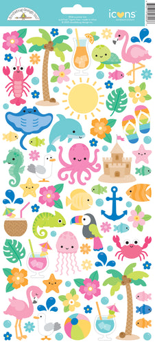 Summer Fun Icon Stickers