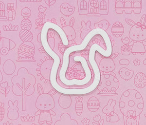 White Bunny Head Clip