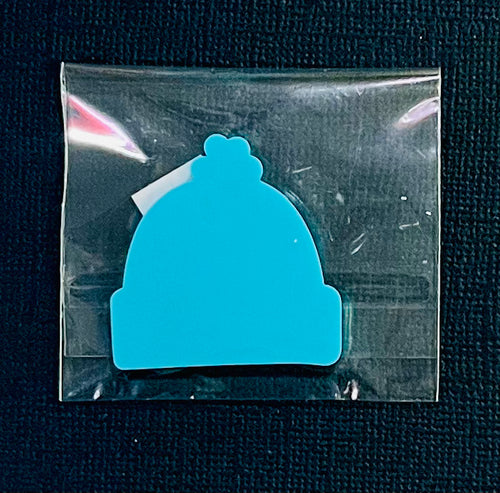 Small Acrylic Stocking Cap 1.5” Teal