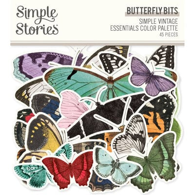 Simple Stories Vintage Essentials Color Palette Butterfly Bits