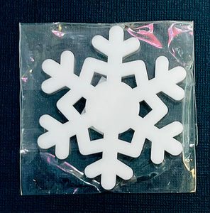 Large Acrylic Snow Flake 3” White