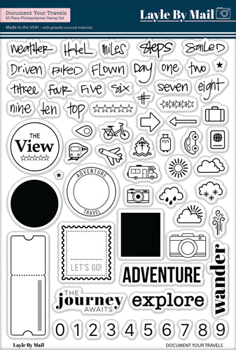 Layle By Mail Document Your Travels Stamp Set