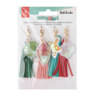 Vicki Boutin Peppermint Kisses Tassels with Shaker Charms