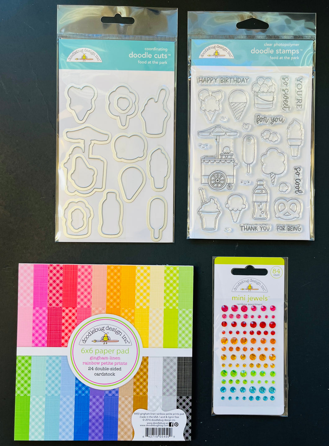 Doodlebug Stamp & Die Bundle Food at the Park