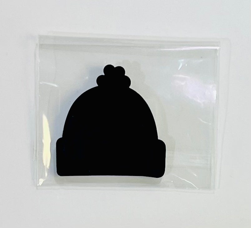 Small Acrylic Stocking Cap 1.5” Black