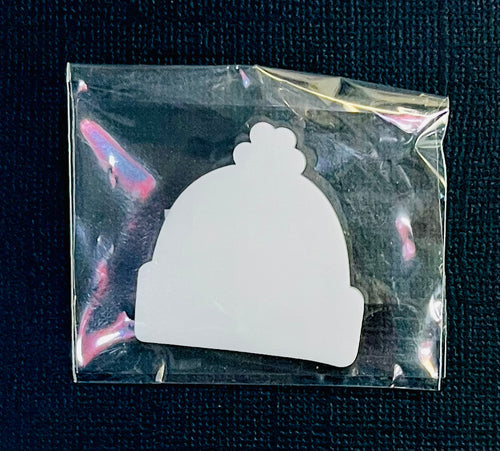 Small Acrylic Stocking Cap 1.5” White