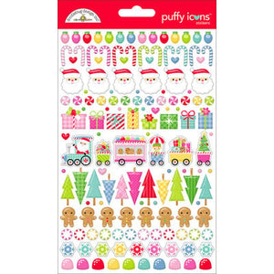 Pre-Order NEW Doodlebug Oh What Fun Puffy Icon Stickers
