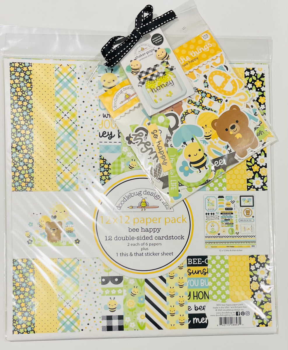 Doodlebug Bee Happy Collection Kit Plus – 3 Craft Chicks