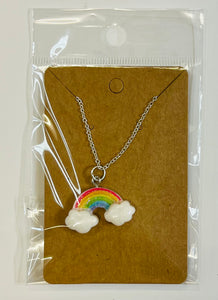 Rainbow Charm Necklace(larger charm)