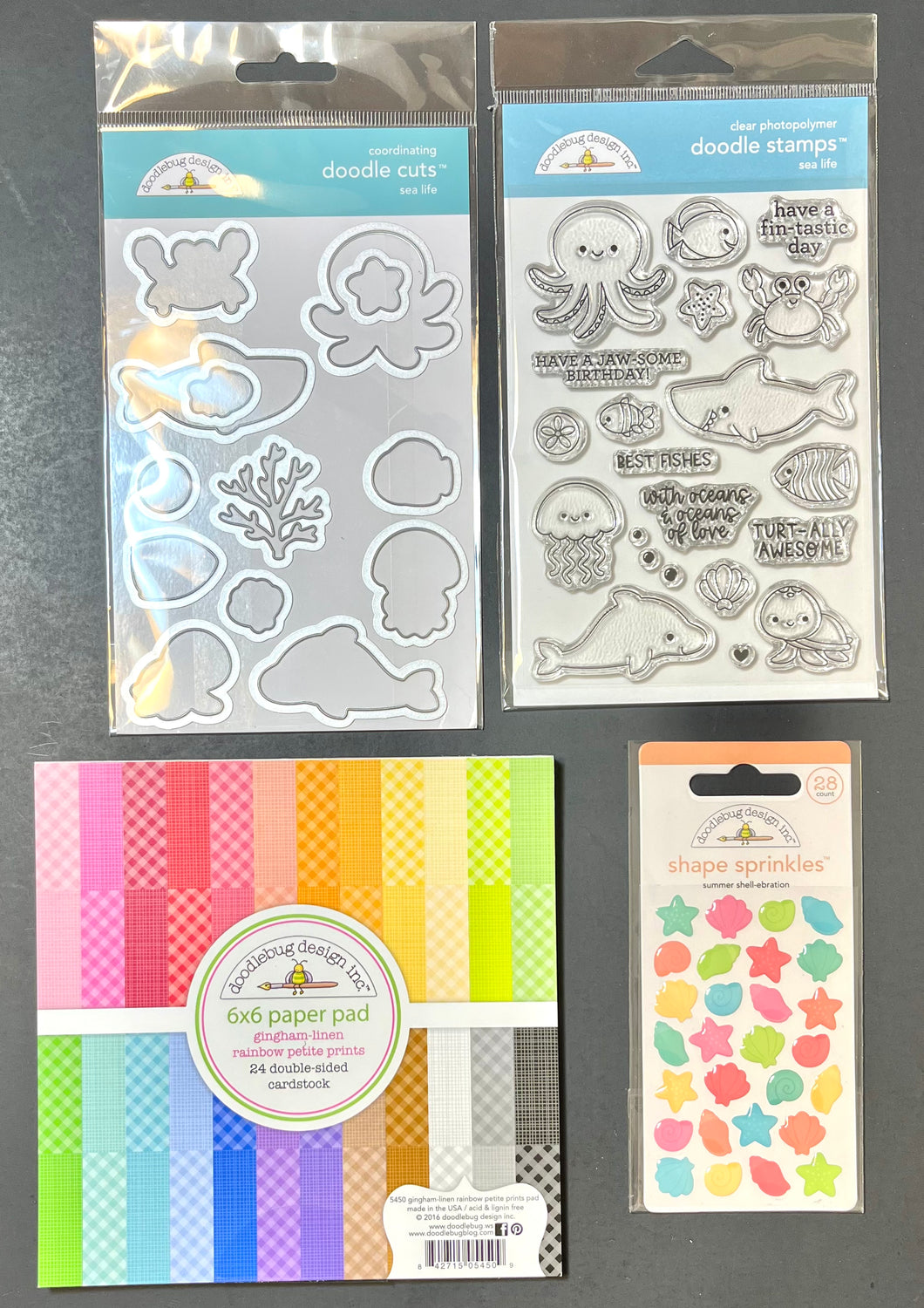 Doodlebug Stamp & Die Bundle Sea Life