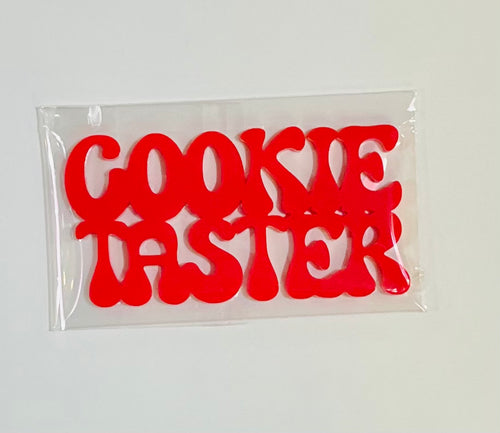 Acrylic Large Red Cookie Taster