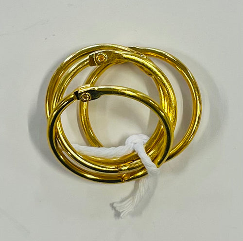 Metal Rings 1”- 4 Pack GOLD