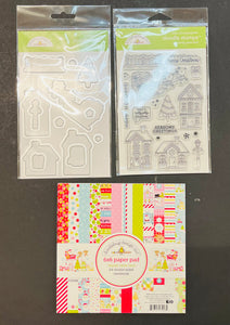 Doodlebug Candy Cane Lane Stamp & Die Bundle