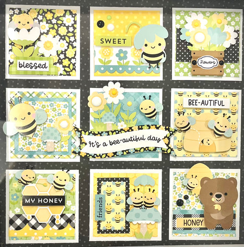 NEW Bee Happy 8x8 Sampler