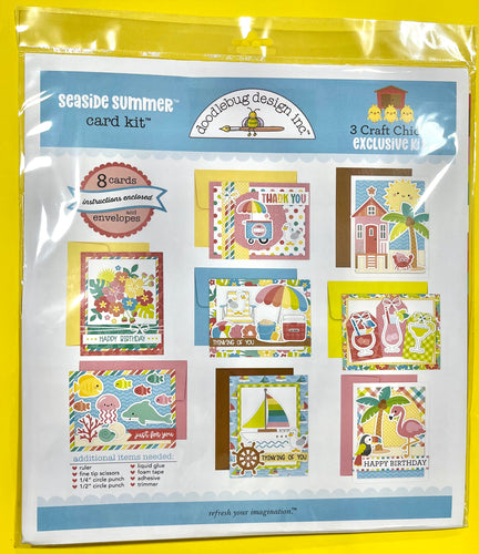 Exclusive Doodlebug Seaside Summer Card Kit**with Bonus Jewels**
