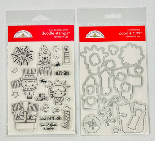 Doodlebug Hometown USA Stamp & Die Bundle