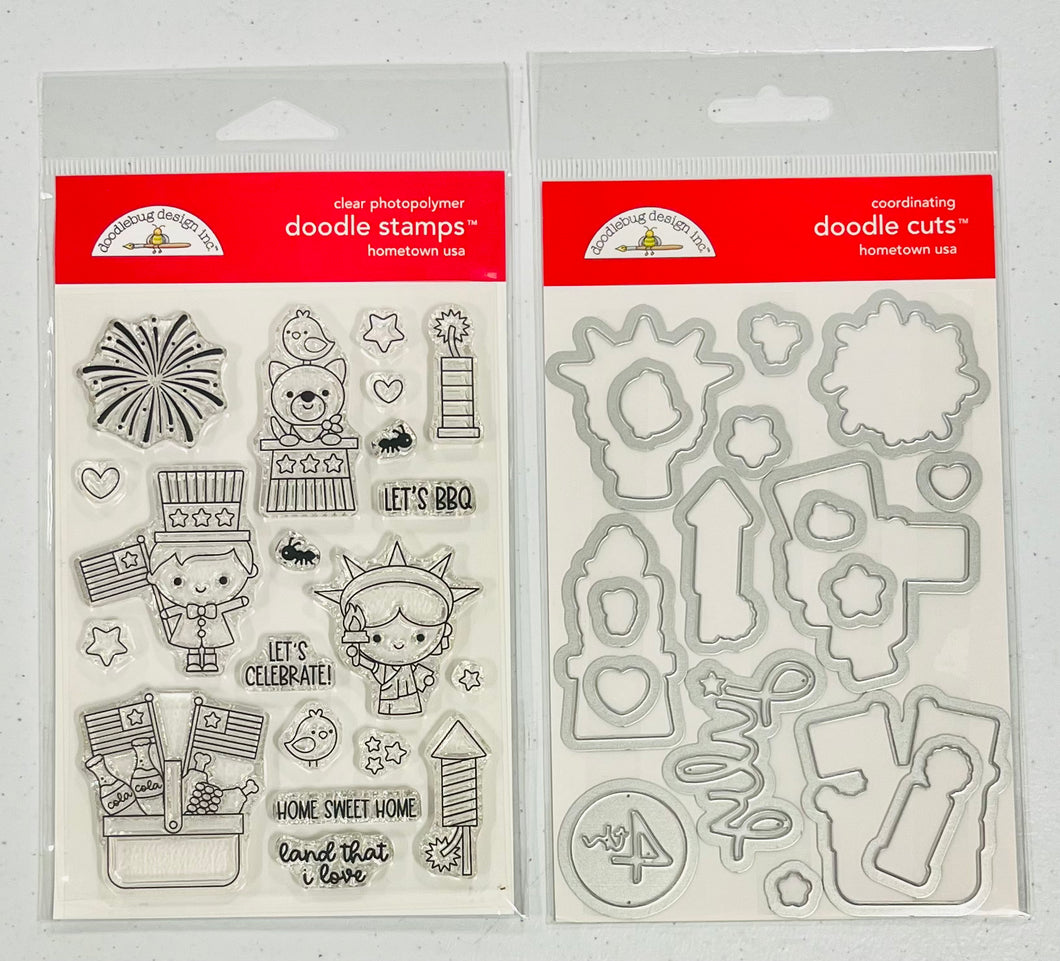 Doodlebug Hometown USA Stamp & Die Bundle
