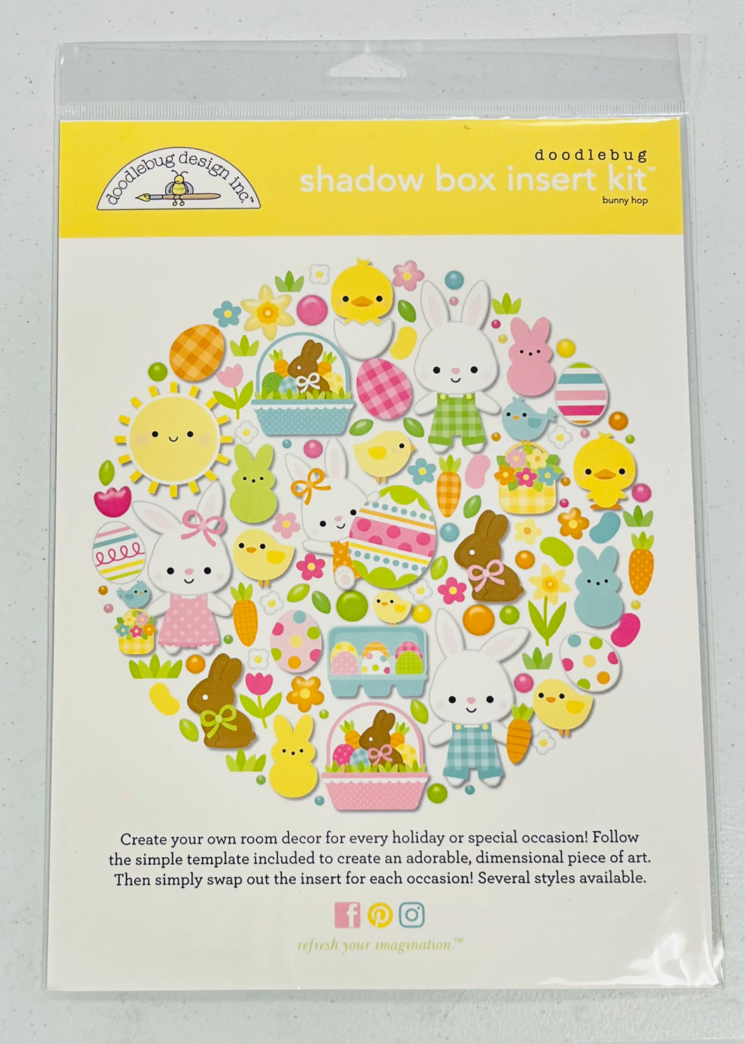 Doodlebug Bunny Hop Shadowbox Kit