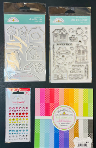 Doodlebug Stamp & Die Bundle Happy Home