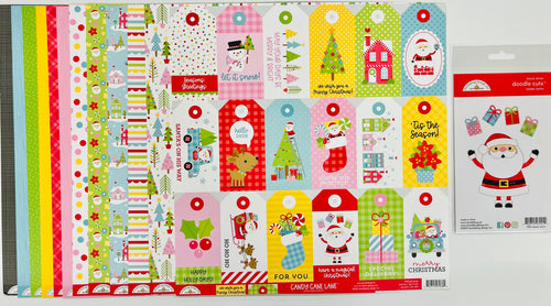 Doodlebug Sweet Santa Die Plus Paper