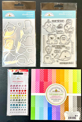 Doodlebug Stamp & Die Bundle Artic Friends