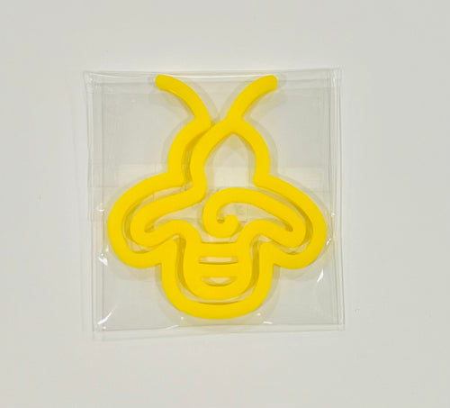 Yellow Bee  Acrylic Clip