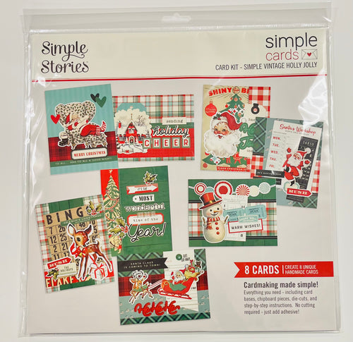 Simple Stories Vintage Holly Jolly Card Kit