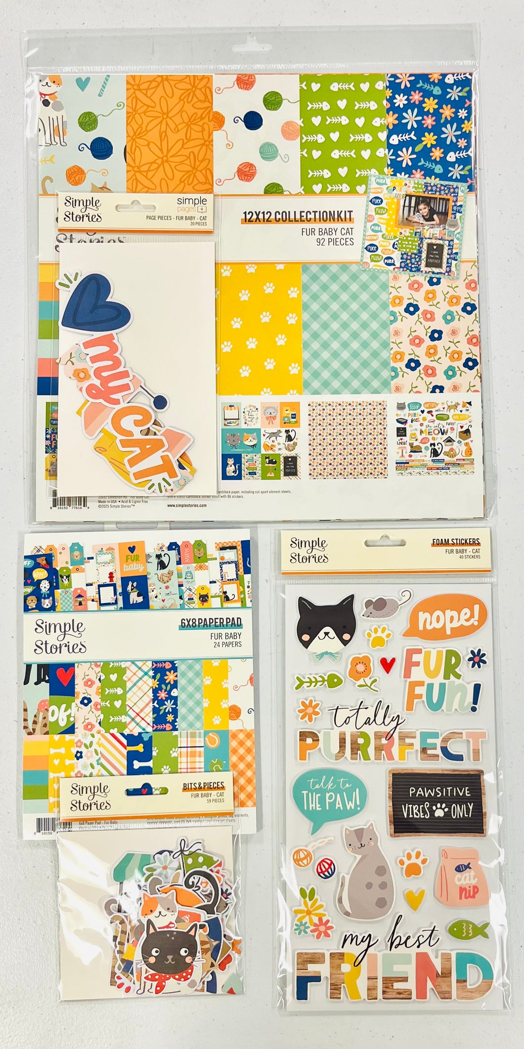 Simple Stories Fur Baby Bundle- Cat