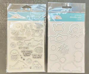 Doodlebug Sea Life Stamp & Die Bundle