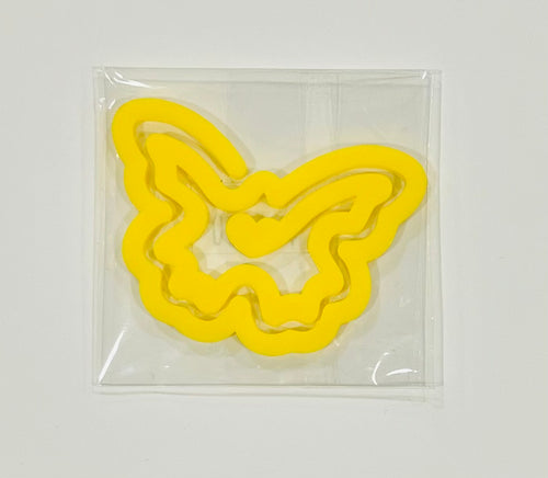 Yellow Butterfly Acrylic Clip