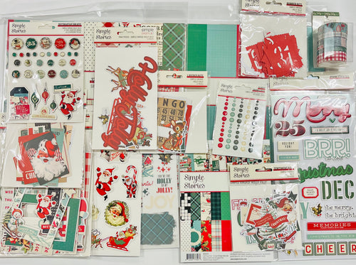 Simple Stories Vintage Holly Jolly Bundle