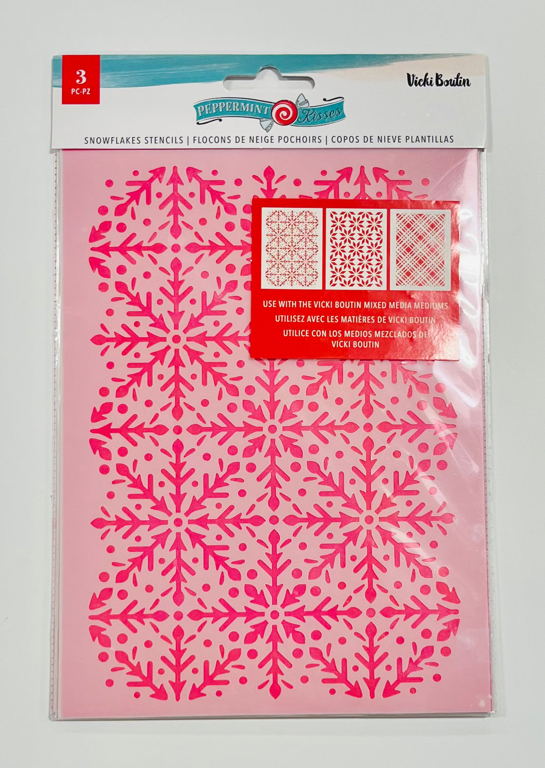 Vicki Boutin Peppermint Kisses Stencils