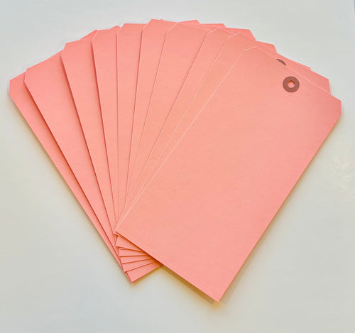 10 Jumbo Pink Tags