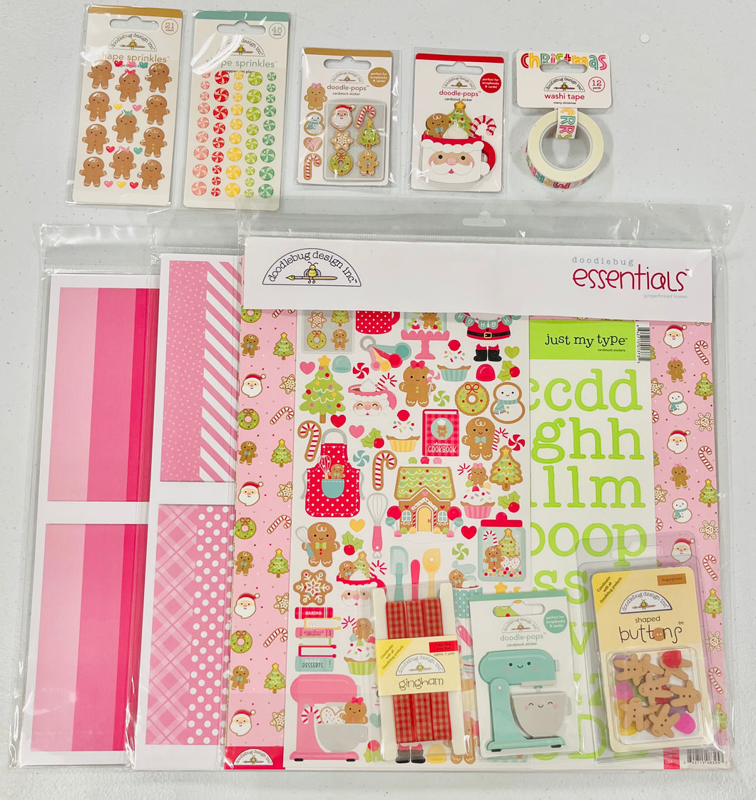 Doodlebug Gingerbread Kisses Essentials Bundle