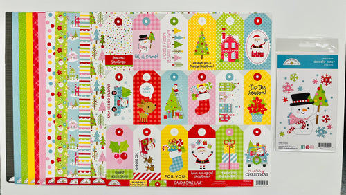 Doodlebug Sweet Snow Cute Die Plus Paper