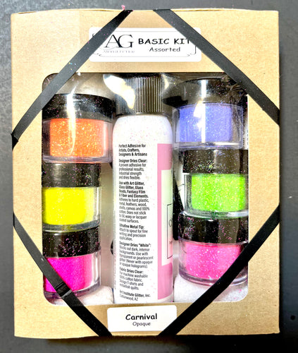 Art Glitter Glue Basic Kit Carnival Mix