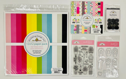 Doodlebug My Happy Place Stamp & Die Bundle