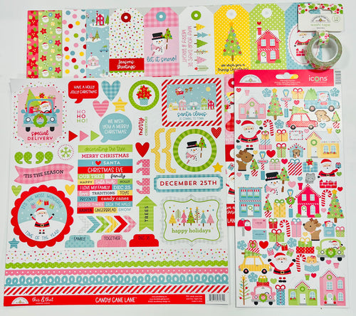 Doodlebug Candy Cane Lane Mini Bundle