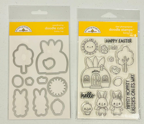 Doodlebug Bunny Hop Stamp & Die Bundle