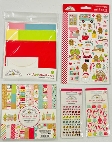 Doodlebug Gingerbread Kisses Card Maker Bundle