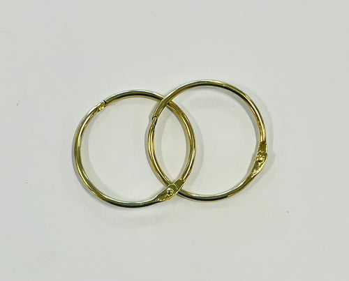 Metal Rings 2”- 2 Pack GOLD