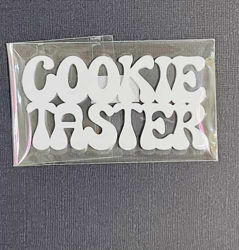 Acrylic Large White Cookie Taster