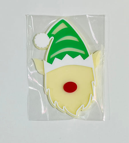 Acrylic Green Hat Elf Sugar Cookie