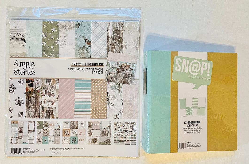 Simple Stories Winter swords Collection Kit & Snap Album