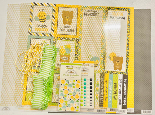 Acetate Tag Card Kit Bee Happy