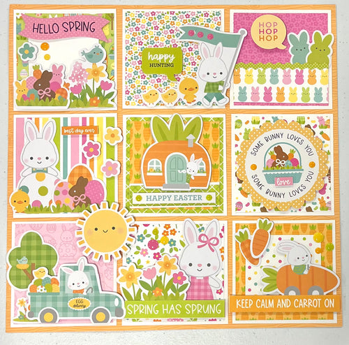Bunny Hop 12x12 Sampler