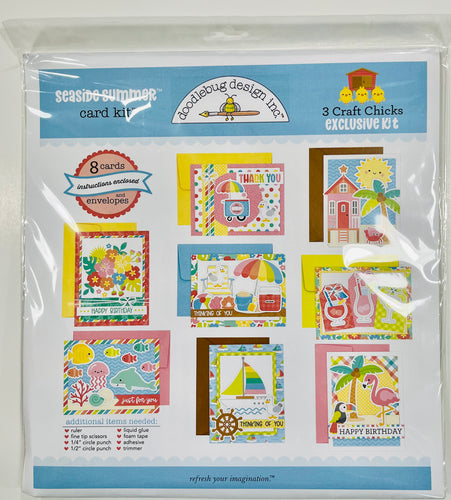 Doodlebug Exclusive Seaside Summer Card Kit