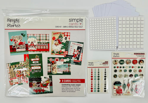 Simple Stories Holly Jolly Card Kit Bundle