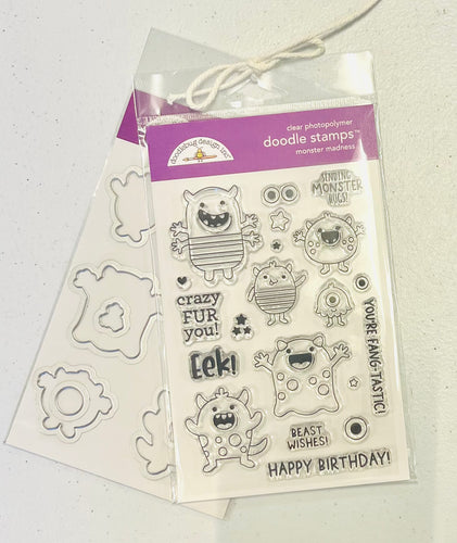 Doodlebug Monster Madness Stamps & Dies Bundle