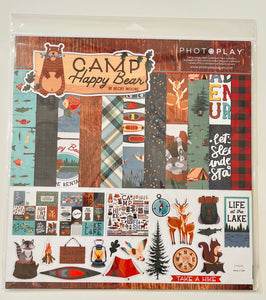 Photo Play Camp Happy Bear Paper Pack